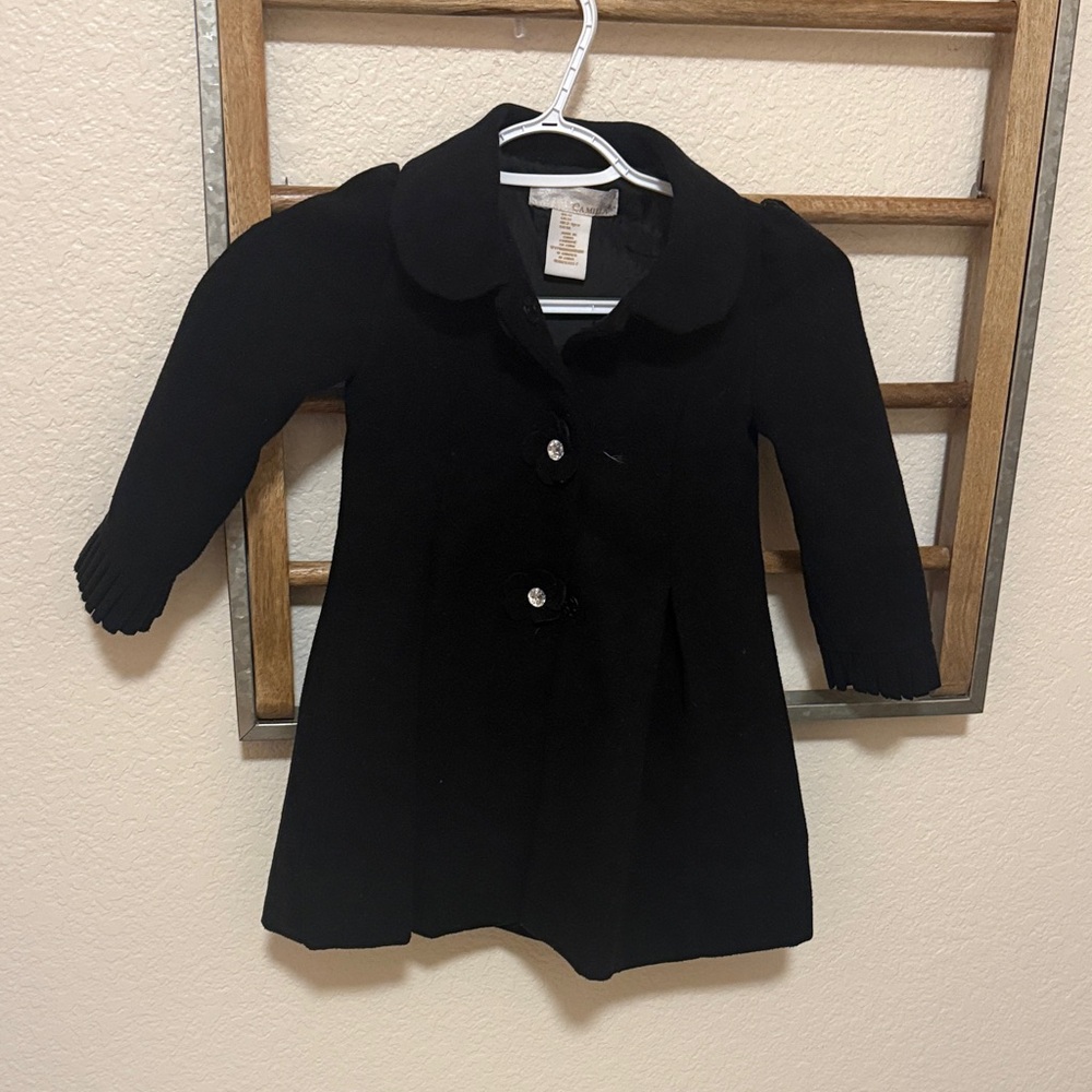 Camilla Black Kids Pea Coat